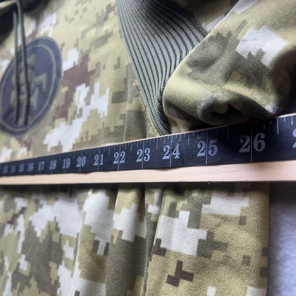 San Francisco 49ers Hoodie Mens XXL Camo NFL Football Salute to Service Nike - Picture 5 of 16